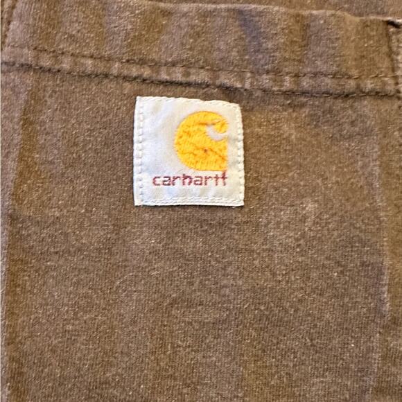 Carhartt Mens XL Brown Original Fit Short Sleeve T Shirt  in 100% Cotton - Picture 6 of 8